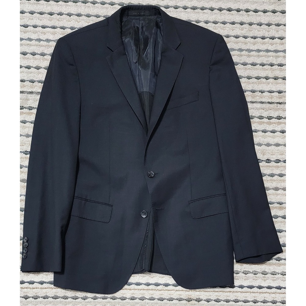 Hugo Boss Men's Black Super 100s Wool Sports Coat Size 40 Regular